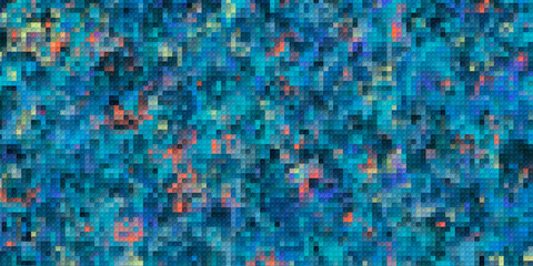 Colorful geometric pattern with different shapes. Modern creative texture. 3d rendering illustration