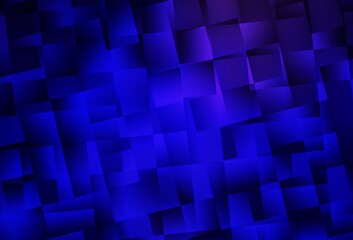 Dark BLUE vector triangle mosaic background.