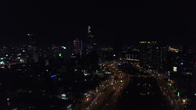 Ho Chi Minh City at night 