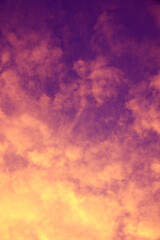 abstract dark yellow and purple clouds background