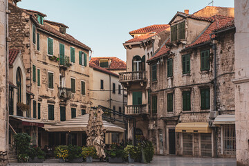 Obraz premium Fruit square in Split, Croatia