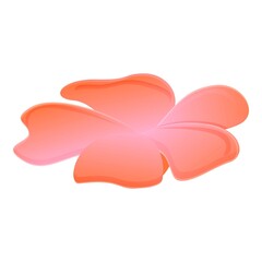 Plumeria tree icon. Cartoon of plumeria tree vector icon for web design isolated on white background