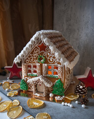 A big gingerbread house