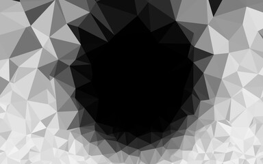 Light Silver, Gray vector low poly cover.