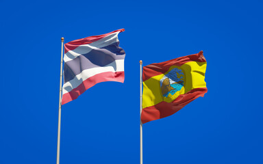 Chon Buri Thailand Province State Flag