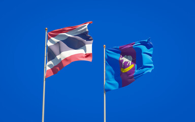 Obraz premium Chiangrai Thailand Province State Flag