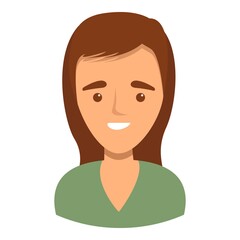 Housewife icon. Cartoon of housewife vector icon for web design isolated on white background