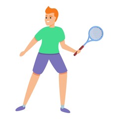 Fototapeta na wymiar Sports child icon. Cartoon of sports child vector icon for web design isolated on white background