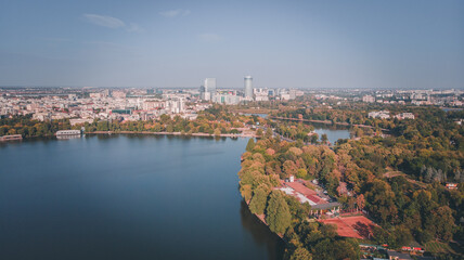 panorama over the Bucharest