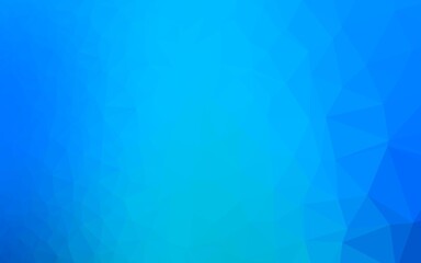 Light BLUE vector triangle mosaic template.