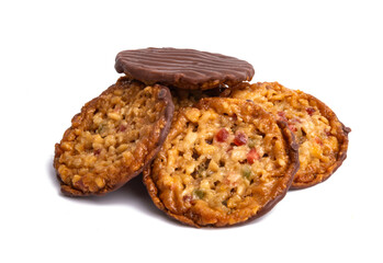 cereal chocolate chip cookie isolated