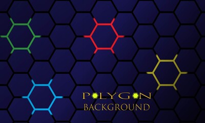 dynamic polygon background, modern abstract polygon background