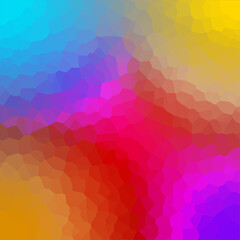 Colorful gradient background. Colorful background. Crystal pattern wallpaper. Polygon background. Vector picture.