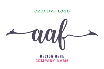 AAF lettering logo is simple, easy to understand and authoritative