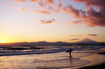 Fototapeta premium 夕景の海岸