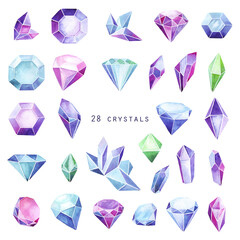 warercolour watercolor crystals