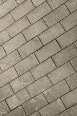 stone background beige gray pattern of rectangular blocks city square