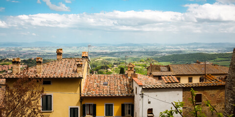 Fototapeta premium Toskański krajobraz, Toskana, Italia, Włochy