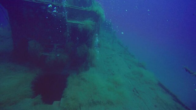 The wreck of the MV Imperial Eagle in Malta