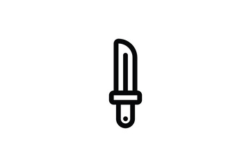 Fishing Outline Icon - Knife