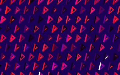 Dark Pink, Yellow vector background with triangles.