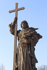 Fragment of the monument to the ancient Prince Vladimir in Moscow