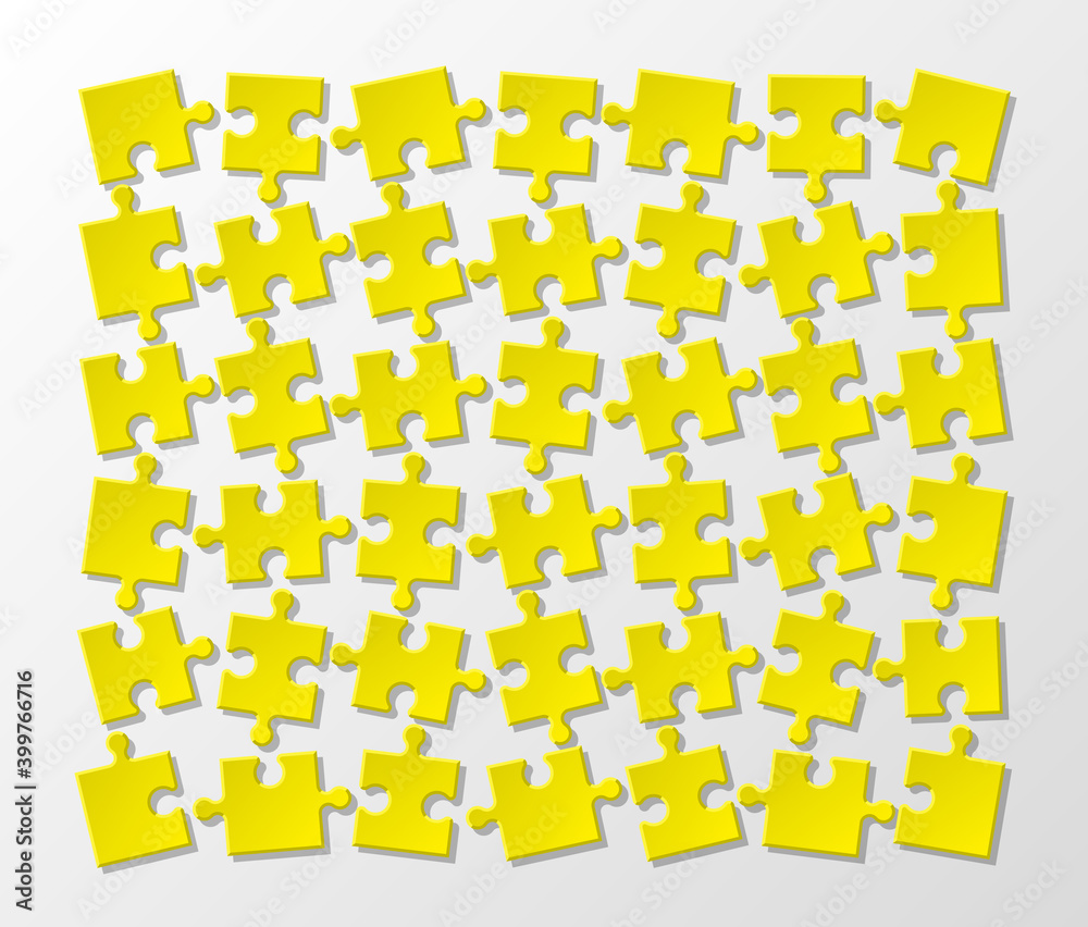 Leinwandbilder a lot of piece flat puzzle presentation. many step circle business background. section compare servi