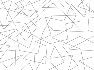 Abstract random line background. Curvy chaotic lines vector illustration isolated on white.