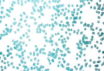 Light BLUE vector template with circles.