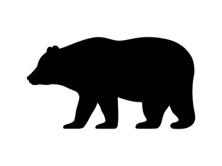Obraz na płótnie Canvas Vector illustration logo bear silhouette
