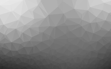 Light Silver, Gray vector shining triangular template.
