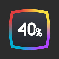 40%