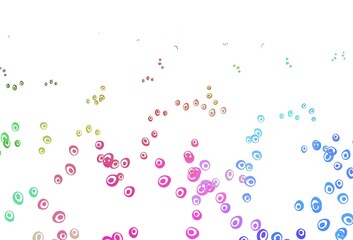 Light Multicolor, Rainbow vector pattern with spheres.