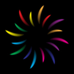 Colorful Fireworks Light Line. Abstract Banner Wallpaper Banner. Celebration Party Background Template. Vector