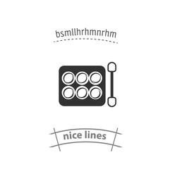 Eye shadow kit isolated vector icon. beauty, cosmetics design element