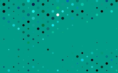 Light Blue, Green vector cover with spots.