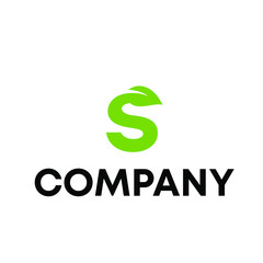 S leaf logo design