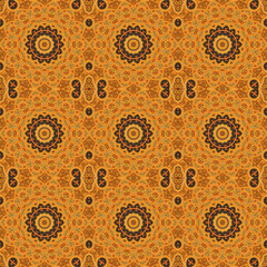 Antique ornament and church fresco. Vintage wall painting