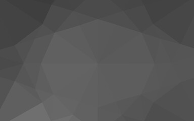 Dark Silver, Gray vector polygonal pattern.