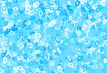 Light BLUE vector template with circles.