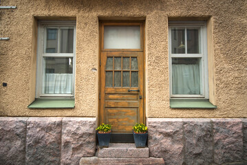 Fototapeta na wymiar Street views, historical buildings from Estonia's old town.