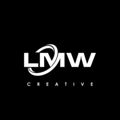 LMW Letter Initial Logo Design Template Vector Illustration