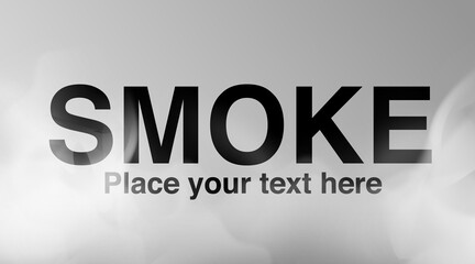 Transparent smoke background. Fog effect. Vector illustration