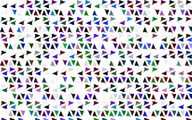 Light Multicolor, Rainbow vector layout with lines, triangles.