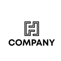 Obraz premium H logo design