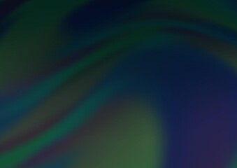 Dark BLUE vector background with bent ribbons.