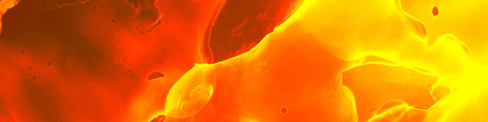 Space Banner.  Multilayer Yellow Background.