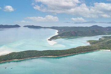 VIEW OF ISLAND AND WHITE BEACH