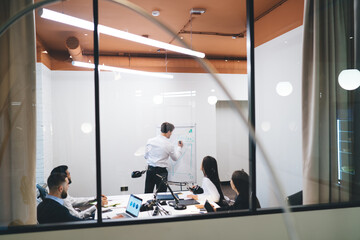 Group of coworkers working on project