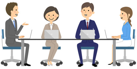 Obraz premium ビジネスシーン 会議